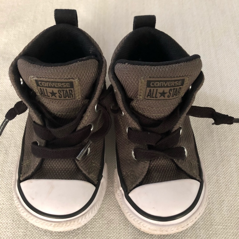 Converse green slip on shoes toddler size 5c vguc